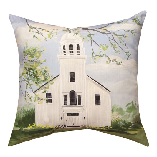 Town Square Church Climaweave Pillow 18" Indoor/Outdoor