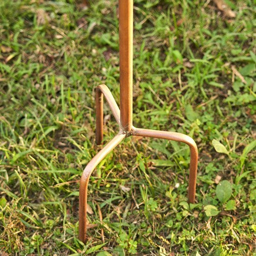 Antique Copper Teapot Birdhouse Garden Stake Square Teapot