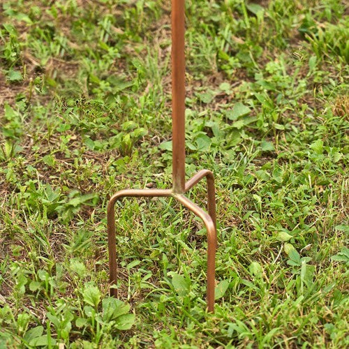 Antique Copper Teapot Birdhouse Garden Stake Victorian Style Teapot