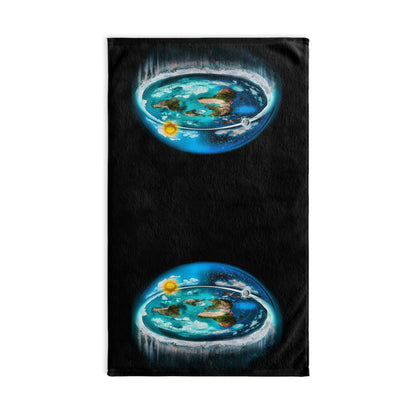 Flat Earth Hand Towel